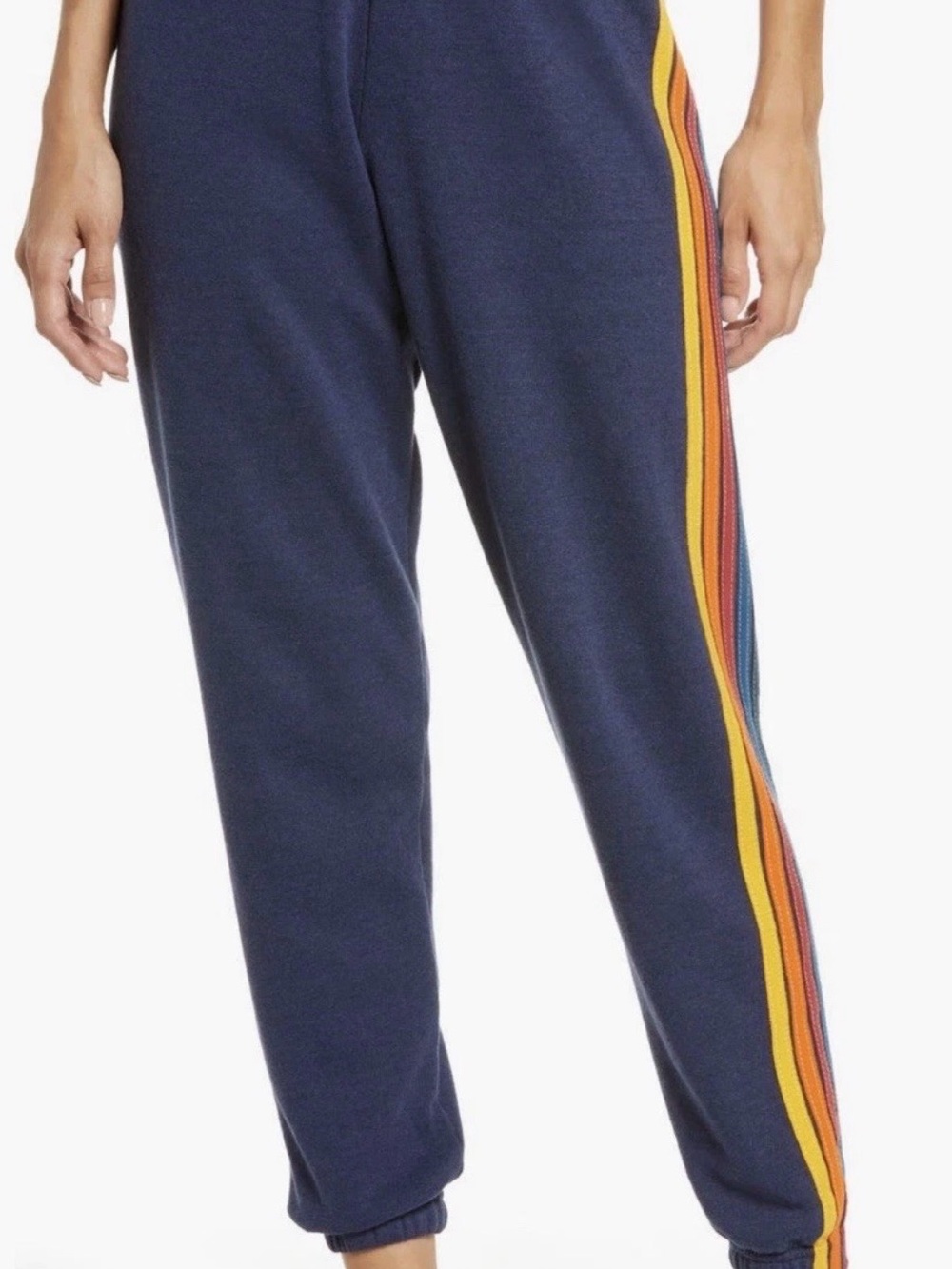 Aviator Nation Stripe Sweatpants Navy Size XL
